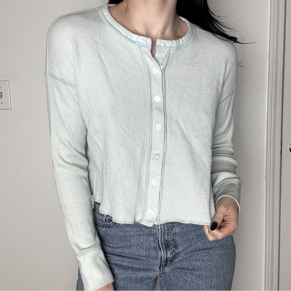 Everlane Light Blue Button Up Top Small - Picture 1 of 5